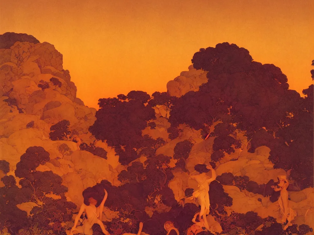Image similar to 🌅 by maxfield parrish