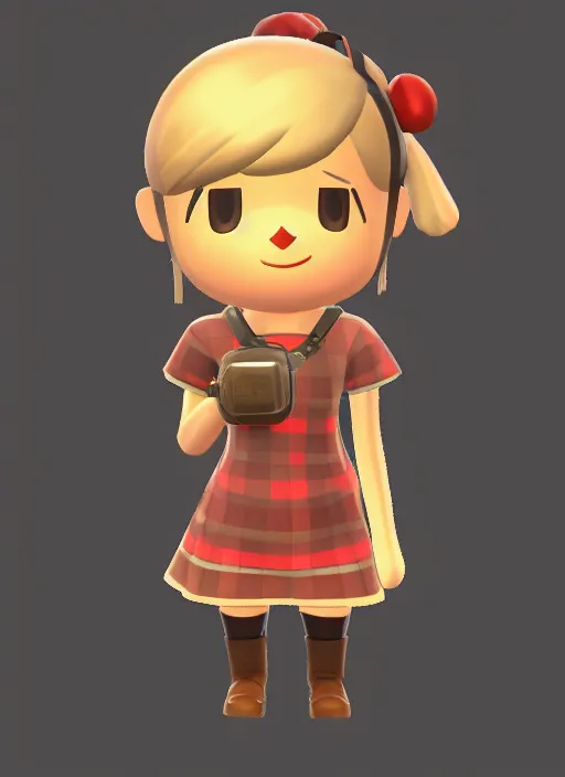 Image similar to female explorer mini cute girl, adoptable, highly detailed, rendered, ray - tracing, cgi animated, 3 d demo reel avatar, style of animal crossing, maple story indiana jones, cool clothes, soft shade, soft lighting, portrait pose