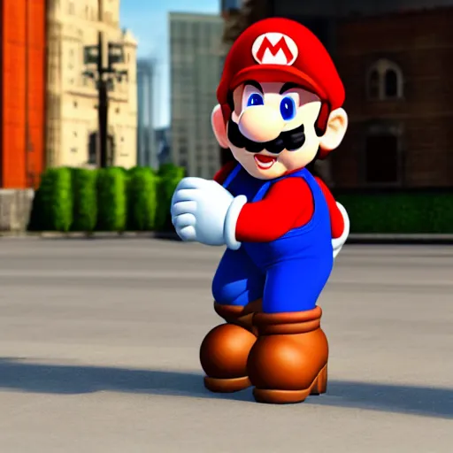 Prompt: Mario as a real person, highly detailed, high quality, HD, 4k, 8k, Canon 300mm, professional photographer, 40mp, lifelike, top-rated, award winning, realistic, sharp, no blur, edited, corrected, trending