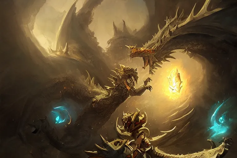 Prompt: a dragon emerging from a portal in the baroque era, league of legends art style, hearthstone art style, epic fantasy style art by Craig Mullins, fantasy epic digital art, epic fantasy card game art by Greg Rutkowski