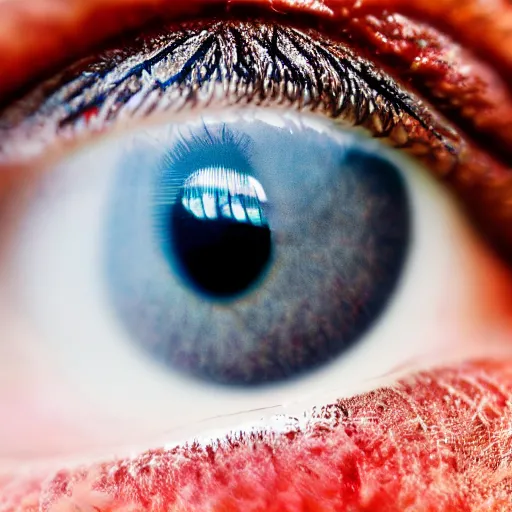 Image similar to macro photo of a womans eye