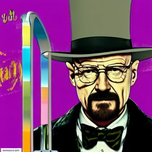 Image similar to Walter white as willy wonka