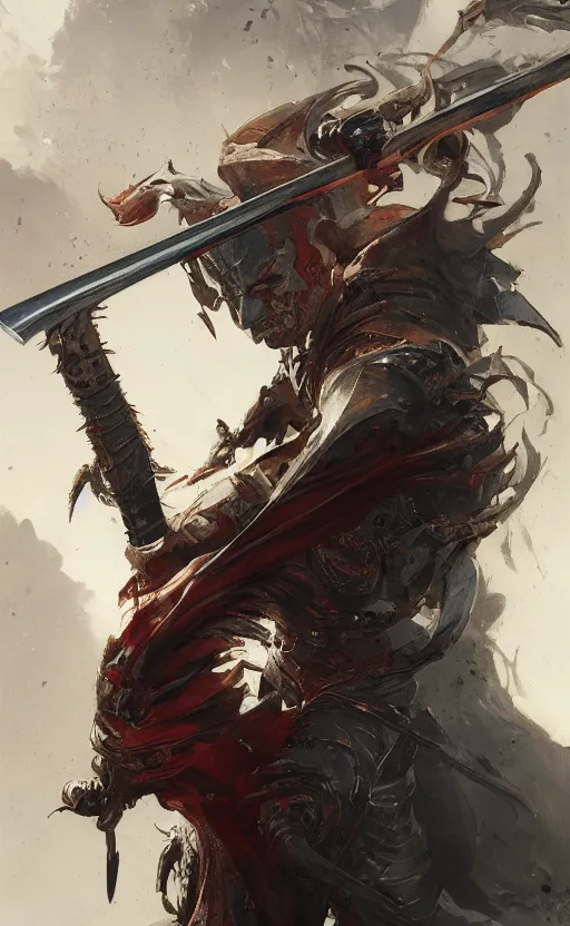 Prompt: portrait of flaming katana, sword, front game card, drark, marvel comics, dark, intricate, highly detailed, smooth, artstation, digital illustration by ruan jia and mandy jurgens and artgerm and wayne barlowe and greg rutkowski and zdislav beksinski