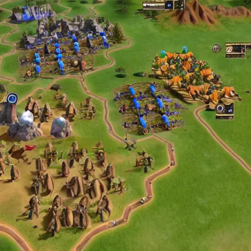 Image similar to saul goodman as a leader in sid meier's civilization 5