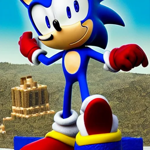 Image similar to sonic the hedgehog ceo