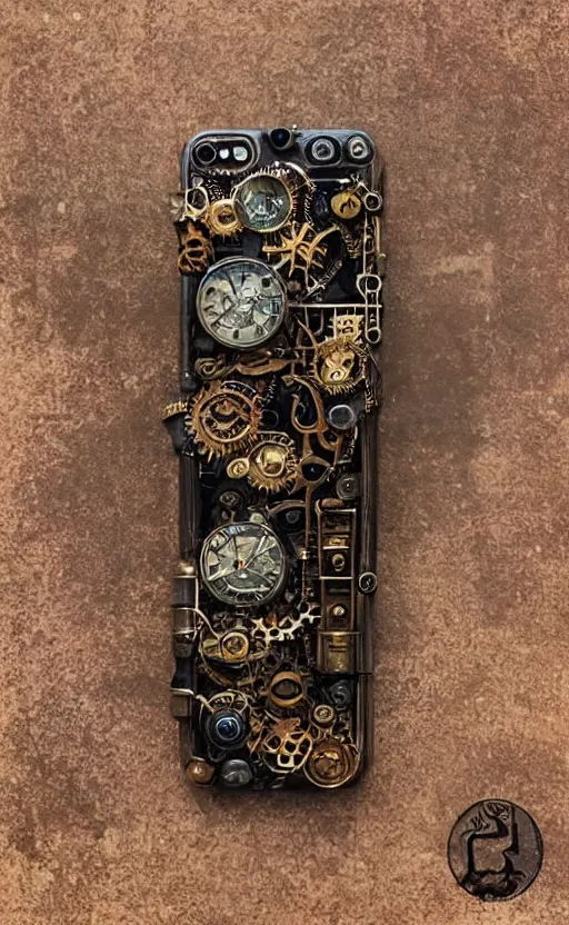 Image similar to “Steampunk iphone”