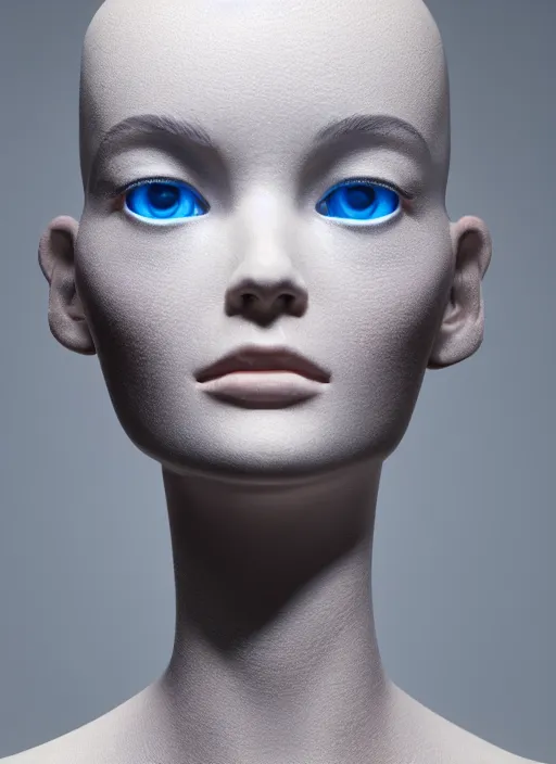 Prompt: extreme close up of a mannequin posing in dramatic lighting, plastic clean ultra high definition, uplighting, cinematic, sheek unreal engine, by paolo roversi, beeple, masterpiece