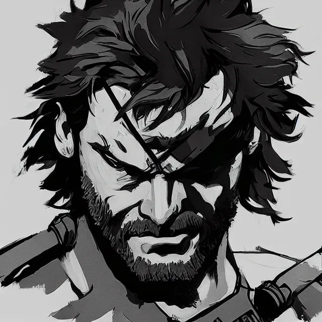 Prompt: solid snake from metal gear solid as a shrek, detailed, dark art, artstation, illustration, soft lighting, yoji shinkawa style