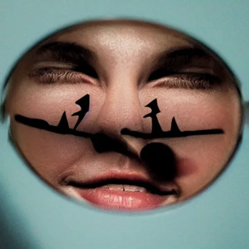Image similar to upside - down face