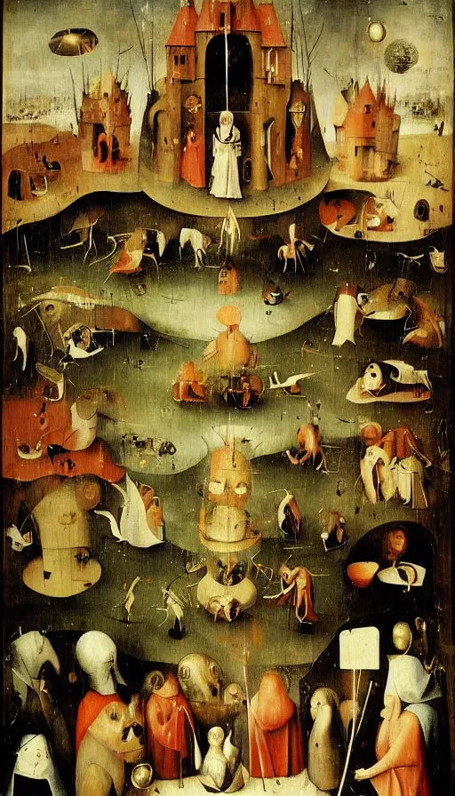 Prompt: change by hieronymus bosch