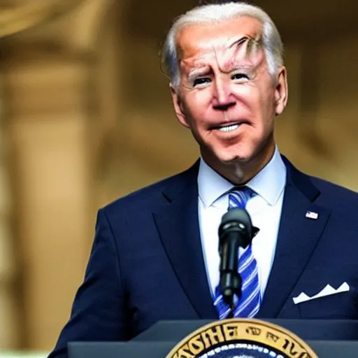 Image similar to planet that looks like joe biden