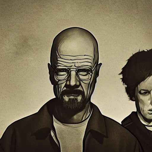 Prompt: Breaking bad intro, extreme digitally stylized