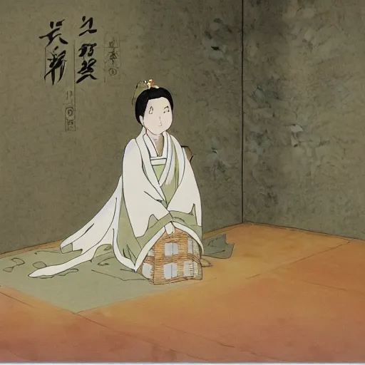 Image similar to hayao miyazaki in the tale of princess kaguya ( 2 0 1 3 ), beautiful, bright, smooth, wholesome, watercolor