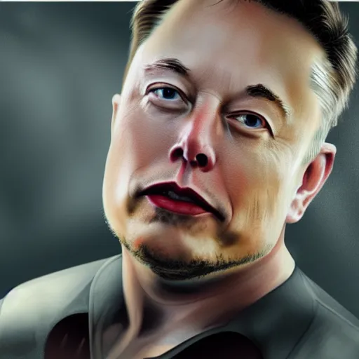 Image similar to realism illustration of elon musk