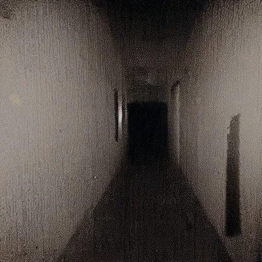 Prompt: insane nightmare, no light, everything is blurred, creepy shadows, creepypasta, very poor quality of photography, 2 mpx quality, grainy picture