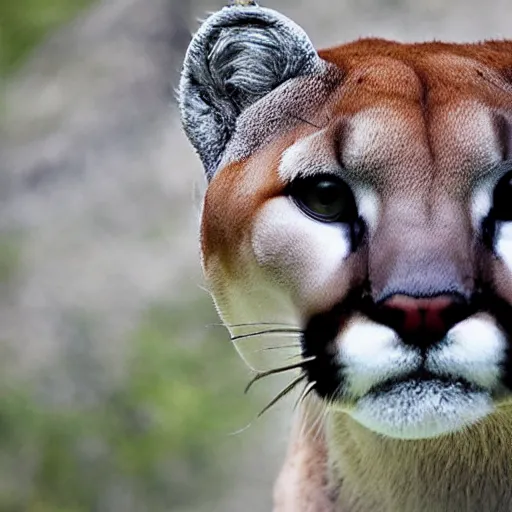 Image similar to looking up at a tall cougar