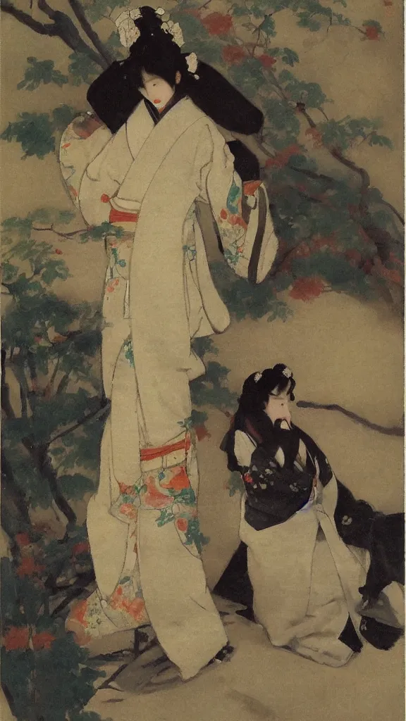 Image similar to a japanese kiseru painted by john singer sargent