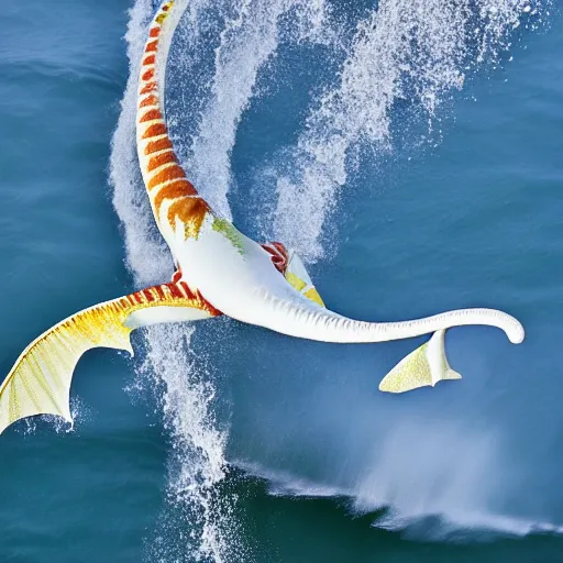 Image similar to national geographic professional photo of dragonair, award winning