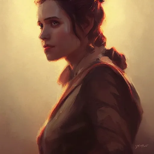 Prompt: portrait of a woman by greg rutkowski, the mother of han solo, star wars expanded universe, she is about 3 0 years old, highly detailed portrait, digital painting, artstation, concept art, smooth, sharp foccus ilustration, artstation hq