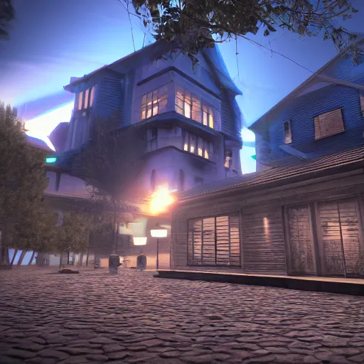 Prompt: i'm blue dabedidabeda, dusk, volumetric lighting, hdr, polished, micro details, ray tracing, 8 k