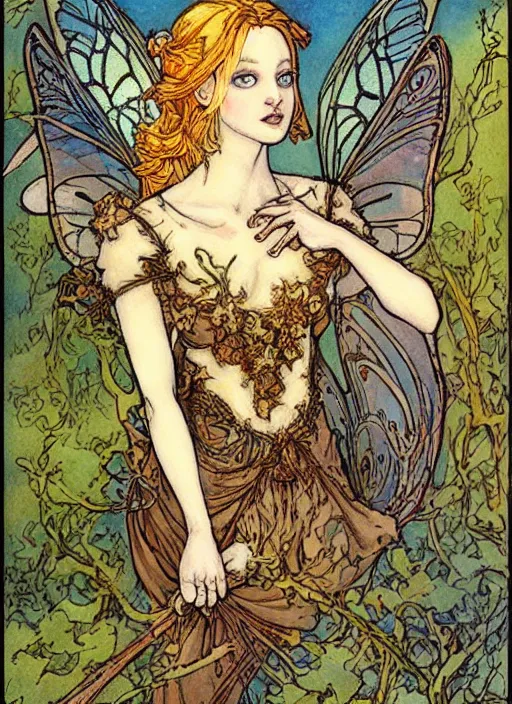 Image similar to a beautiful painting of a fairy princess by rebecca guay