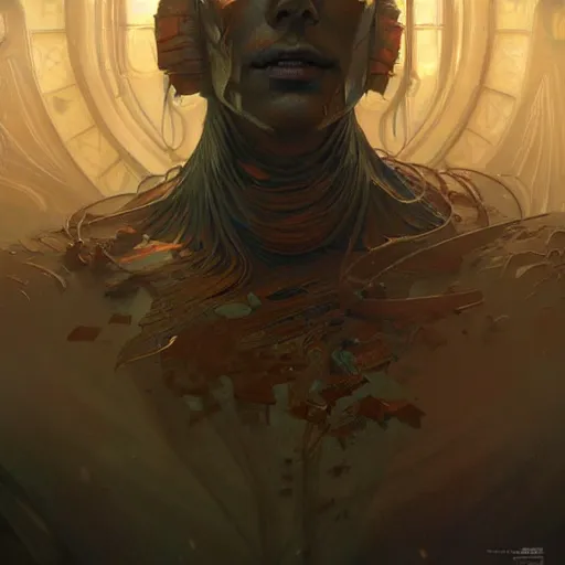 Prompt: cinematic scene male poison golem, intricate, elegant, highly detailed, digital painting, artstation, concept art, smooth, sharp focus, illustration, thriller atmosphere, art by artgerm and greg rutkowski and alphonse mucha