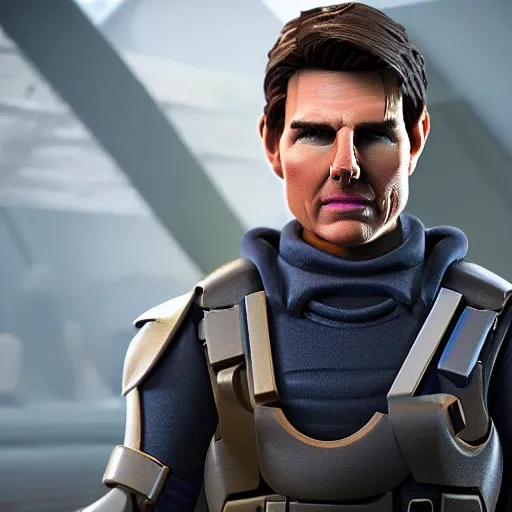 Image similar to tom cruise as a clash royale character, clash royale, concept art, octane render, unreal engine 5, highly detailed, high quality, 8 k, soft lighting, realistic face, path traced