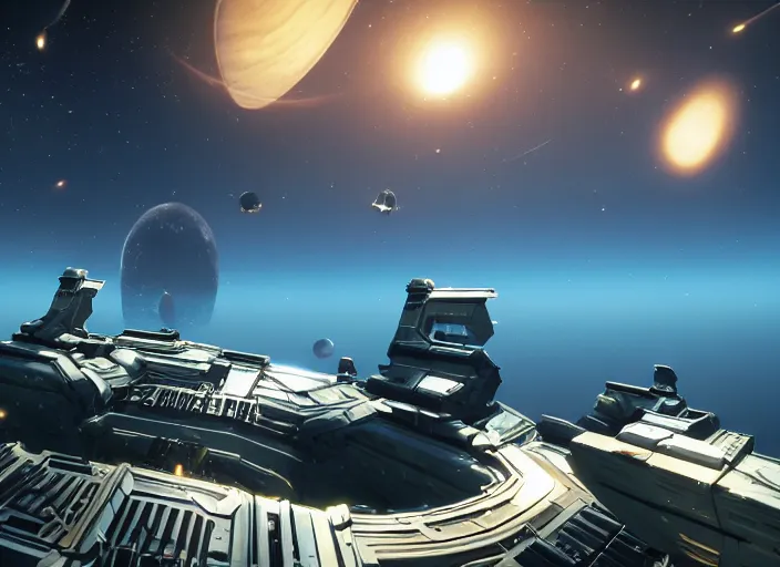 Image similar to no man's sky videogame beautiful screenshot