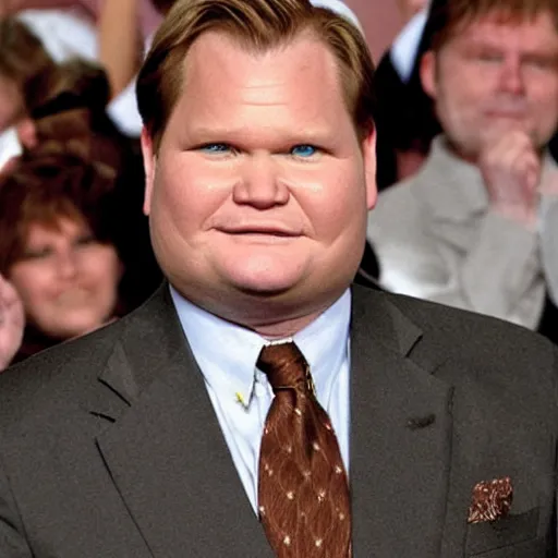 Image similar to Andy Richter is wearing a chocolate brown suit and necktie, holding a sign that reads Stop making these images of me of I WILL tell Conan!! Andy has a stern look on his face