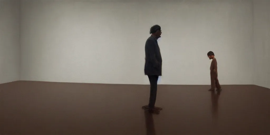 Prompt: a room wall in the artwork by tim eitel