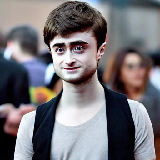 Image similar to photo of a person who looks like a mixture between daniel radcliffe and emma watson