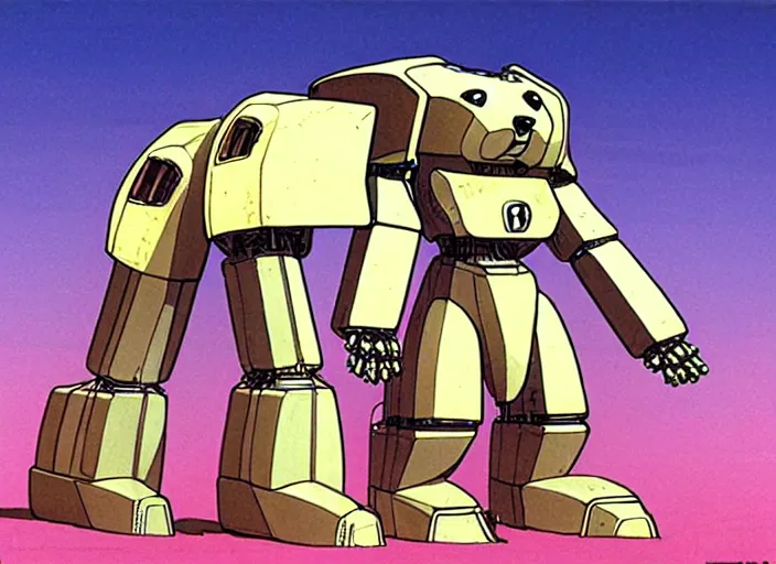 Image similar to a giant hamster shaped mecha, moebius,