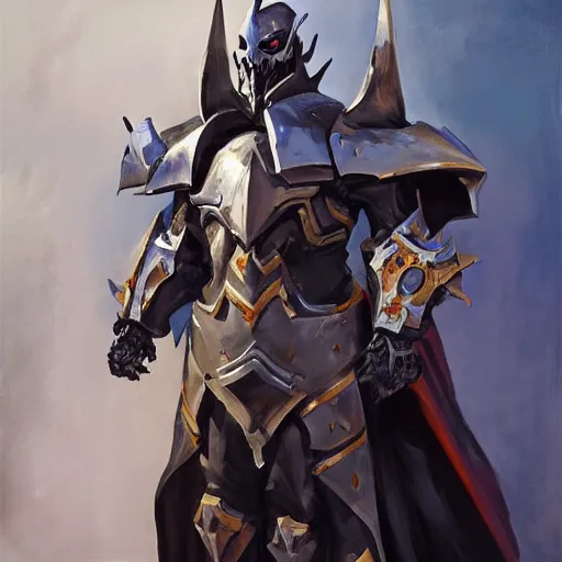 Image similar to greg manchess portrait painting of armored ainz ooal gown as overwatch character, medium shot, asymmetrical, profile picture, organic painting, sunny day, matte painting, bold shapes, hard edges, street art, trending on artstation, by huang guangjian and gil elvgren and sachin teng