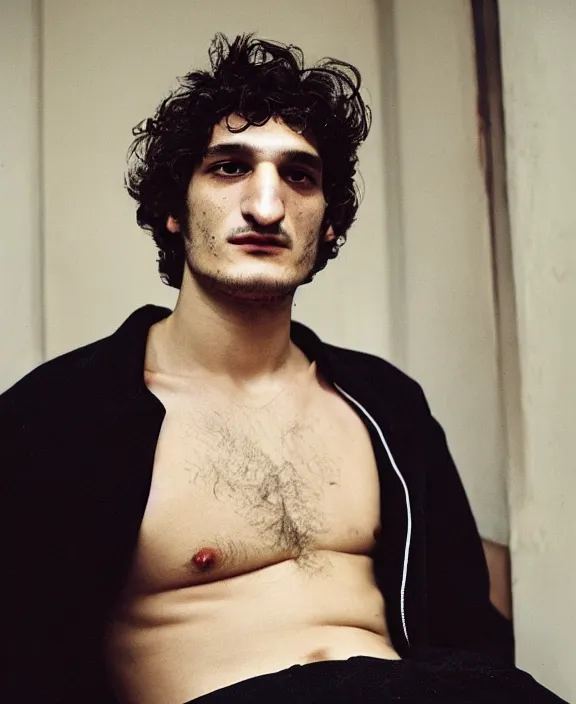 prompthunt: portrait of louis garrel photographed by nan goldin