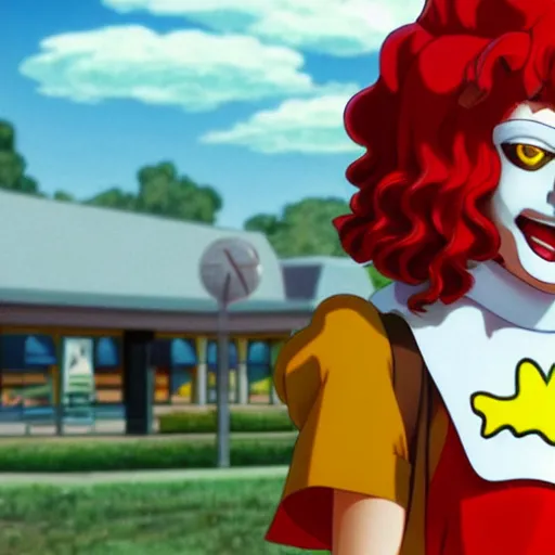 Ronald McDonald is a anime girl  Drawception