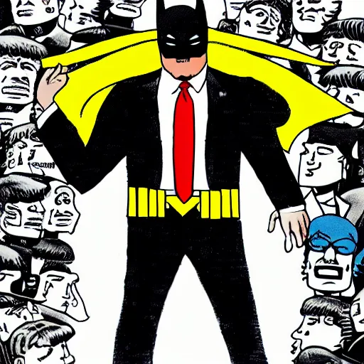 Prompt: donald trump as batman