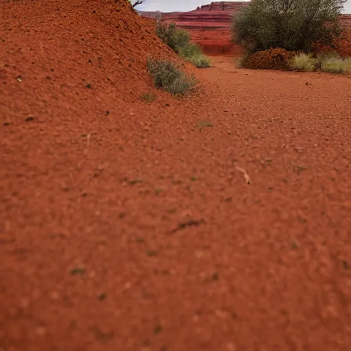 Prompt: Wild West, red sand, tumbleweed, gunslingers, Canon EOS R3, f/1.4, ISO 200, 1/160s, 8K, RAW, unedited, symmetrical balance, in-frame