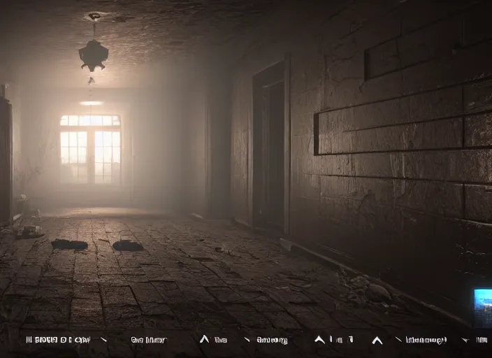 Image similar to 23 days dark horror game unreal engine 4k