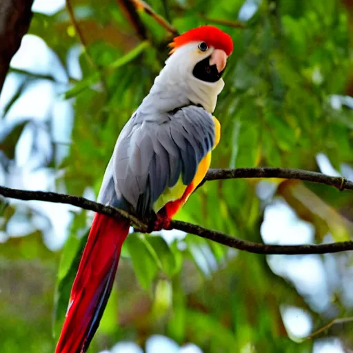 Prompt: cockatiel parrot