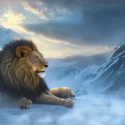 Lion, fantasy, leu, aslan, narnia, HD wallpaper