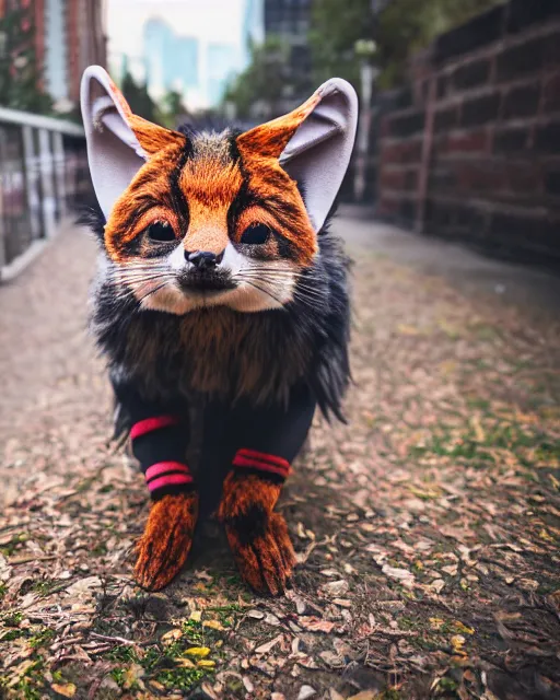 Image similar to photo of a fursuit, 8 k, 8 5 mm f 1. 8, fursuit, beetlecat