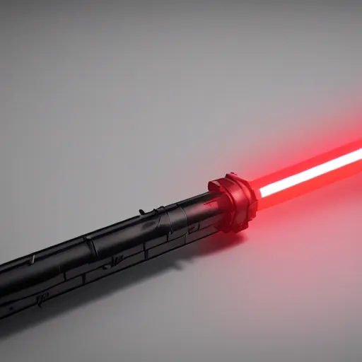 Image similar to darth vader's light saber redesign. octane 3 d render.