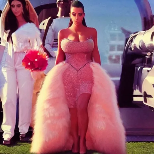 Image similar to kim kardashian as princess peach.