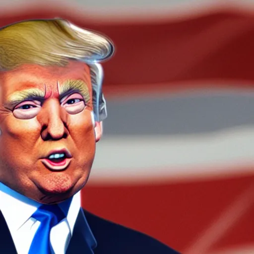 Image similar to Donald Trump, ps2 graphics