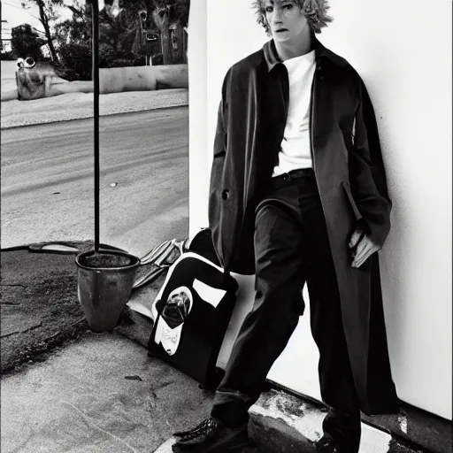 Prompt: ross lynch photographed by larry clark, vman magazine