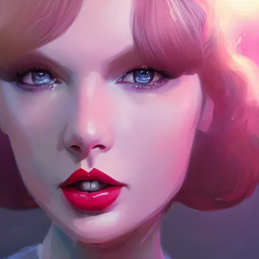 Image similar to portrait of Taylor Swift as Princess Leia in Star Wars, ambient lighting, 4k, anime key visual, lois van baarle, ilya kuvshinov, rossdraws, artstation