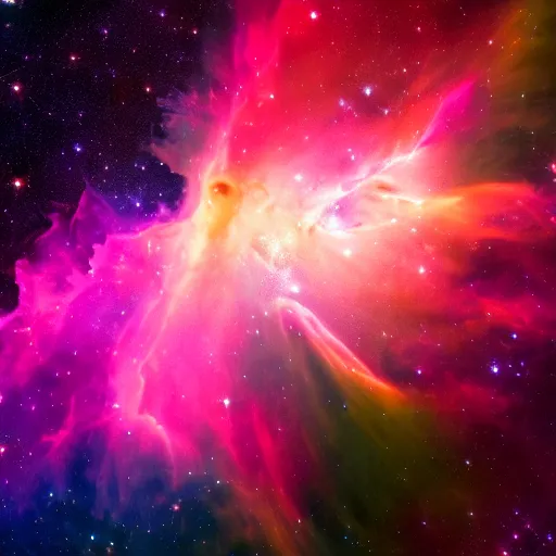 Prompt: stunning nebula photograph, NASA, psychedelic, 8k resolution