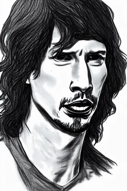 Image similar to Adam Driver drawn in the style of The Simpsons