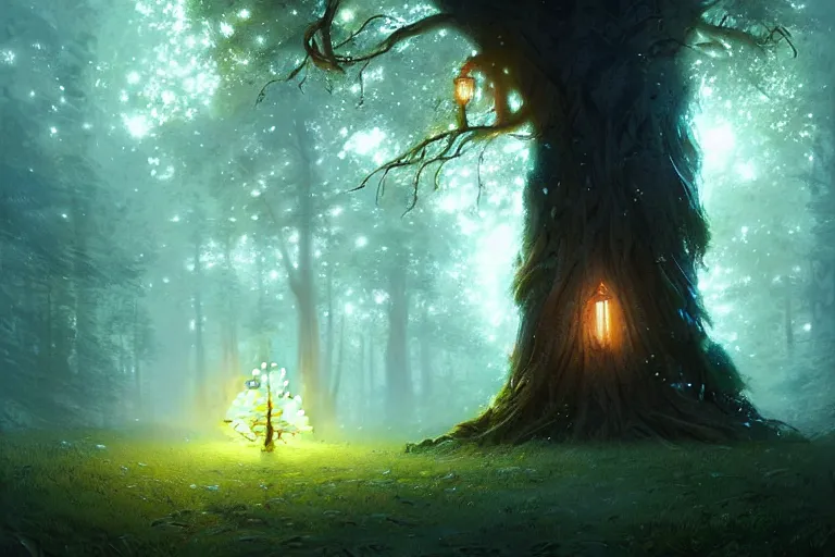 Tutorial  How to paint a Glowing Forestscape #artoftheweek