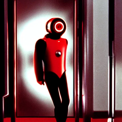 Image similar to hal 9 0 0 0 from the film 2 0 0 1 has discovered he has legs